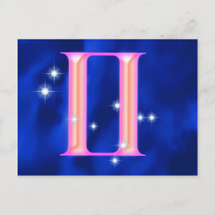 Postal Signo zodiaco Gemini
