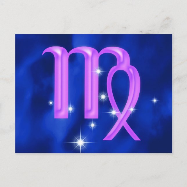 Postal Signo zodiaco Virgo (Anverso)