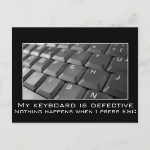 Postal Sigo presionando el escape pero sigo atrapado aquí