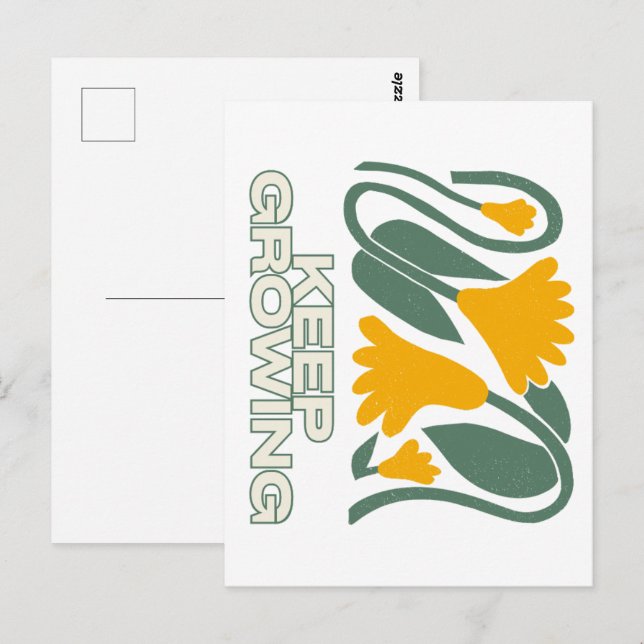 Postal Sigue creciendo  (Anverso / Reverso)