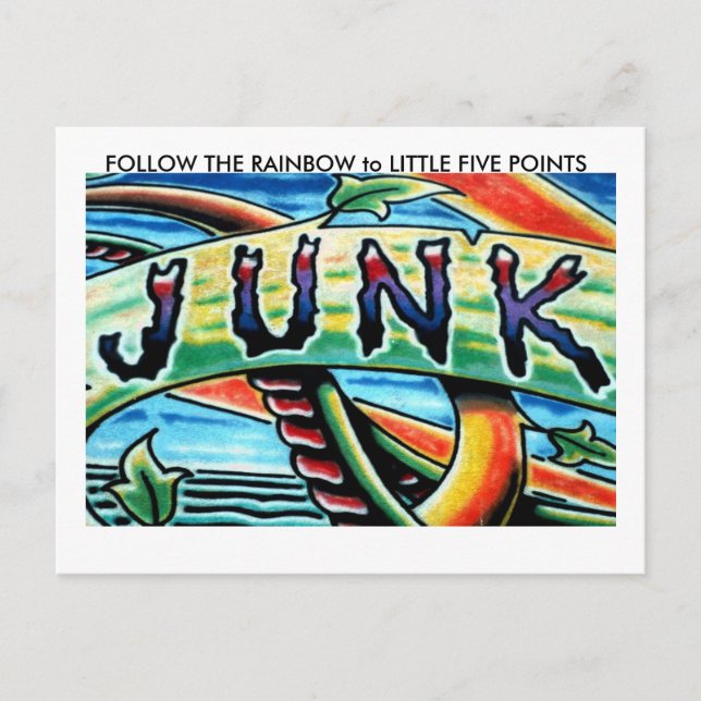 Postal SIGUE EL RAINBOW a POCO F... (Anverso)