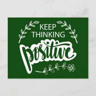 Postal Sigue pensando positivamente