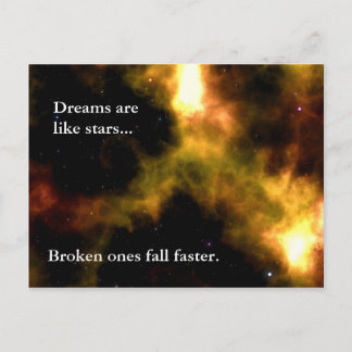Postal Sigue tus sueños a las estrellas