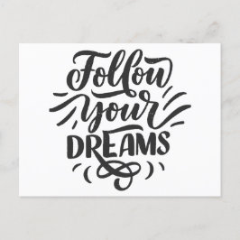Postal "Sigue Tus Sueños | Inspirador y motivación