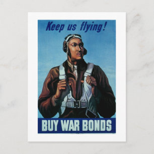 Postal ¡Sigue Volando! ~ Tuskeegee Airman