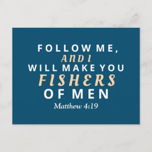 Postal Sígueme y te haré pescadores de hombres 