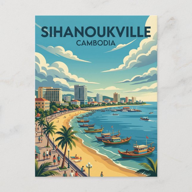 Postal Sihanoukville Camboya (Anverso)