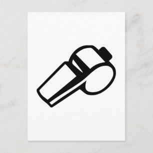 Postal Silbato del entrenador árbitro