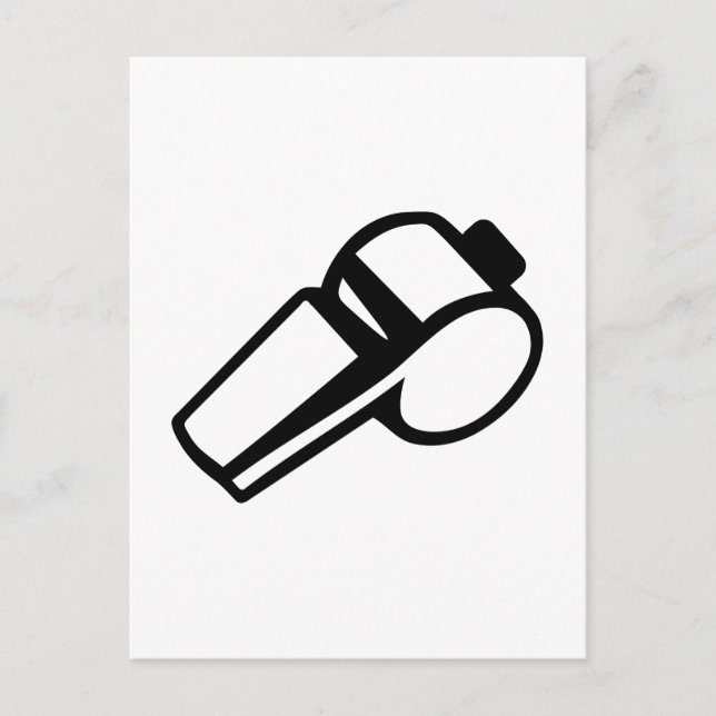 Postal Silbato del entrenador árbitro (Anverso)