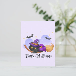 Postal Silbidos de gato negro