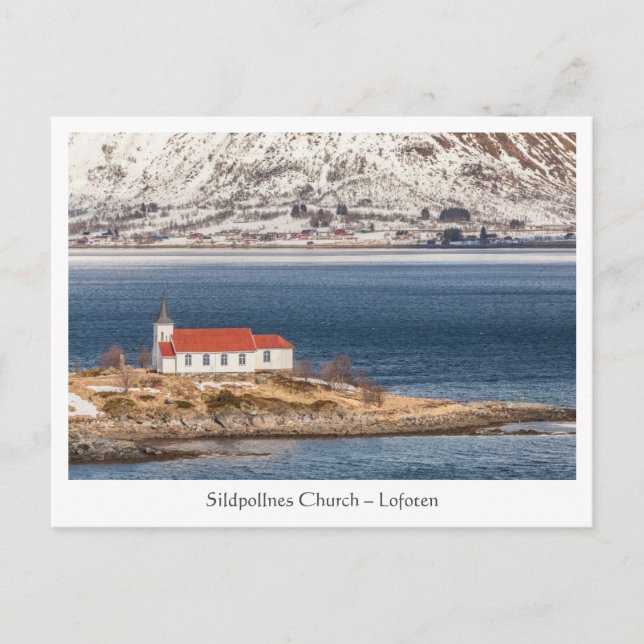 Postal Sildpollnes Lofoten Noruega (Anverso)