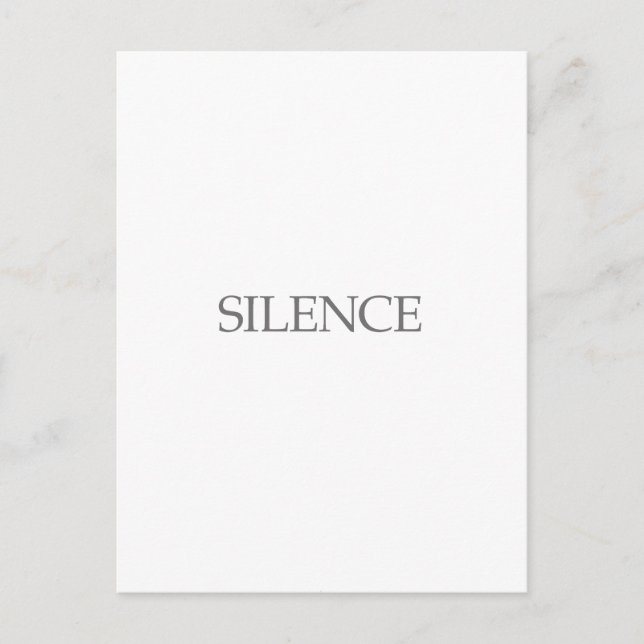 POSTAL SILENCIO (Anverso)