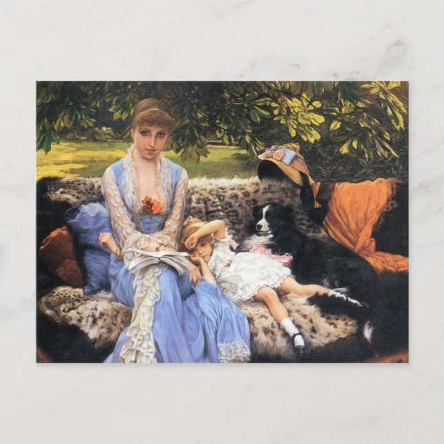 Postal Silencio de James Tissot (Anverso)