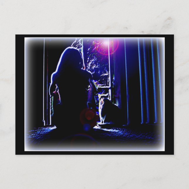 Postal Silencio nocturno (Anverso)