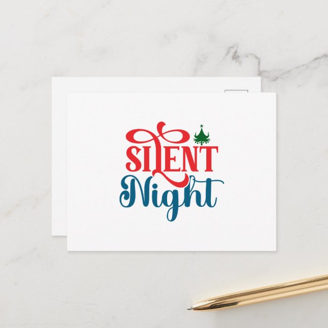Postal Silent Night Christmas (Anverso/Reverso In Situ)