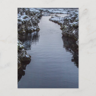 Postal Silfra en Islandia