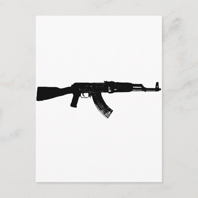 Postal Silhouette AK-47 (Anverso)