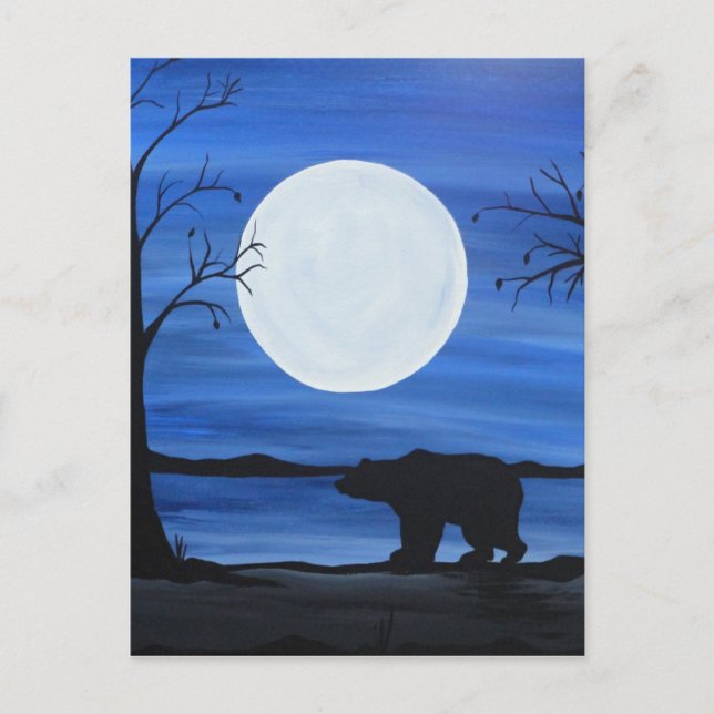 Postal Silhouette Bear (Anverso)