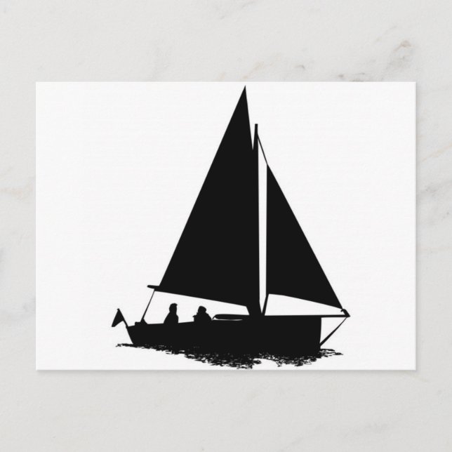 Postal Silhouette de Black Boat (Anverso)