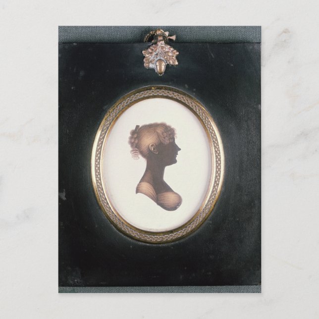 Postal Silhouette de Cassandra Austen, c.1809 (Anverso)