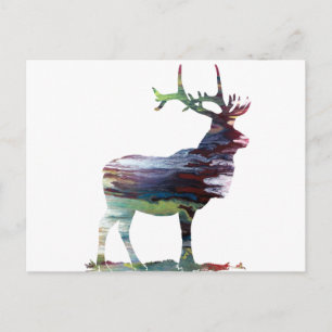 Postal Silhouette de Elk Resumen