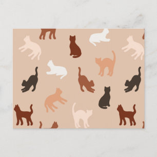 Postal Silhouette de gato