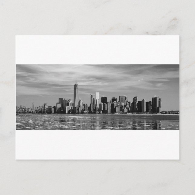 Postal Silhouette de Nueva York (Anverso)