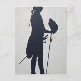 Postal Silhouette de un hombre