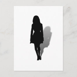 Postal Silhouette de una mujer