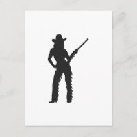Silhouette de Western Cowgirl