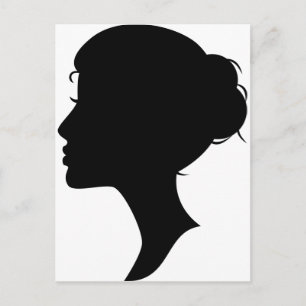 Postal Silhouette femenina