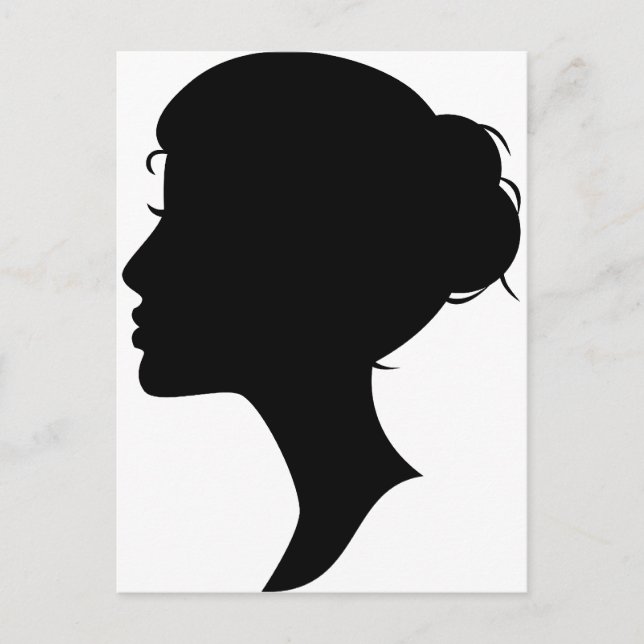 Postal Silhouette femenina (Anverso)