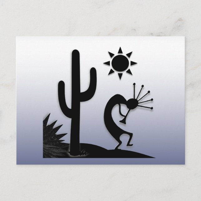 Postal Silhouette Kokopelli (Anverso)