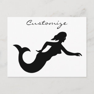 Postal Silhouette Mermaid Thunder_Cove
