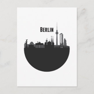 Postal Silhouette Stadt de Berlín