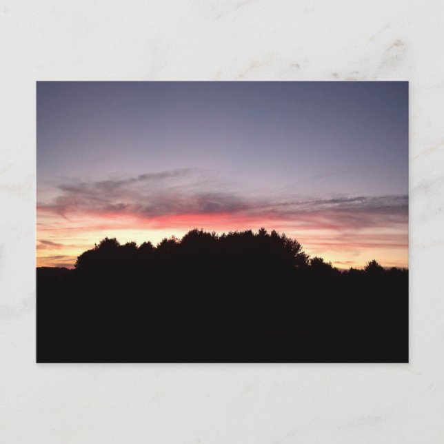 Postal Silhouette Sunset (Anverso)