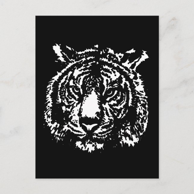 Postal Silhouette Tiger (Anverso)