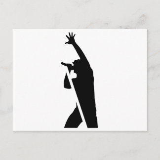 Postal Silhouette vocalista