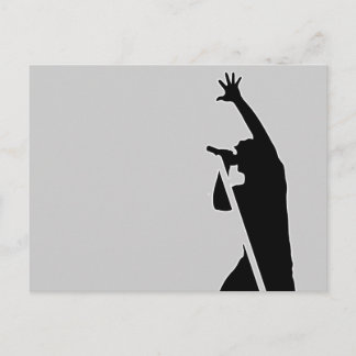 Postal Silhouette vocalista