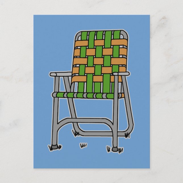 Postal Silla de jardín plegable (Anverso)