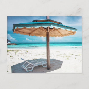 Postal Silla De Playa Y Paraguas Playa de Silver Sands