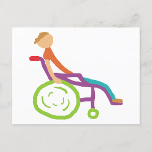 Postal silla de ruedas