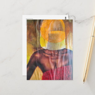 Postal Silla para una cabeza Modas de fantasía surrealist