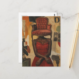 Postal Silla para una cabeza Modas de fantasía surrealist