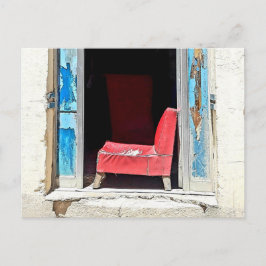 POSTAL SILLA ROJA