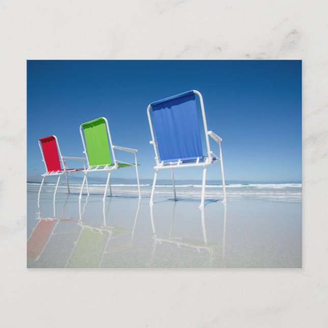 Postal Sillas De Playa De Australia (Anverso)