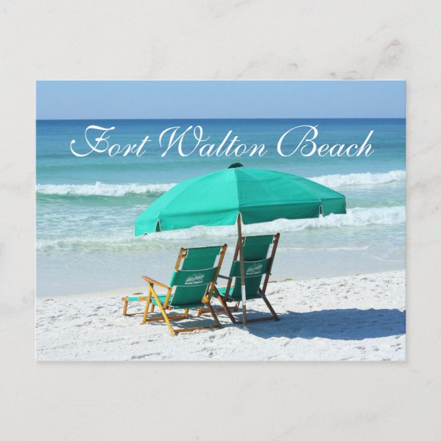Postal Sillas de playa - Fort Walton Beach, Florida (Anverso)