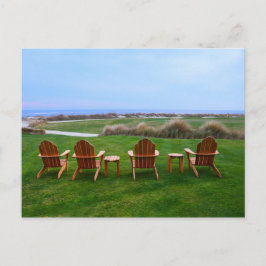 Postal Sillas en el campo de golf 18th Green, Kiawah Isla