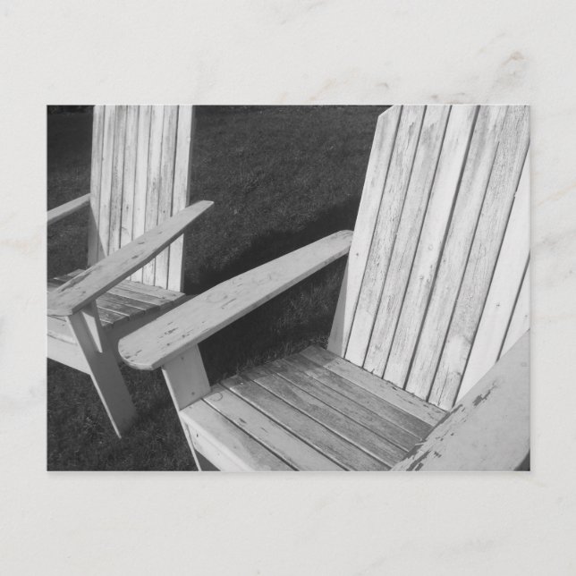 Postal Sillas solitarias (Anverso)