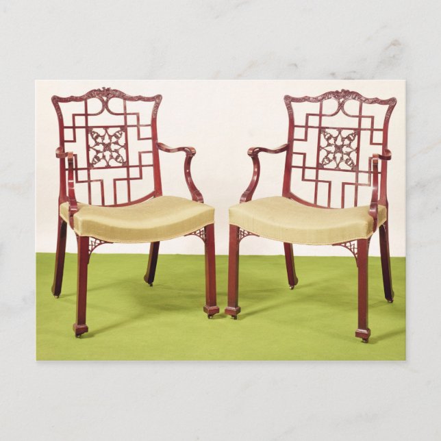 Postal Sillones de caoba de Chippendale (Anverso)